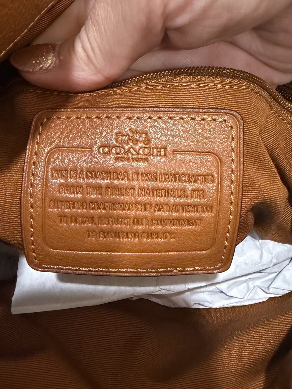 Coach Madison Phoebe Hobo Shoulder Bag in Brown Pebble NWT #coach #hobo #nwt - Picture 11 of 11